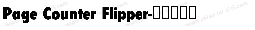 Page Counter Flipper字体转换